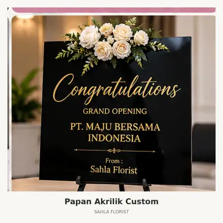 Papan Bunga Akrilik Magelang Selatan